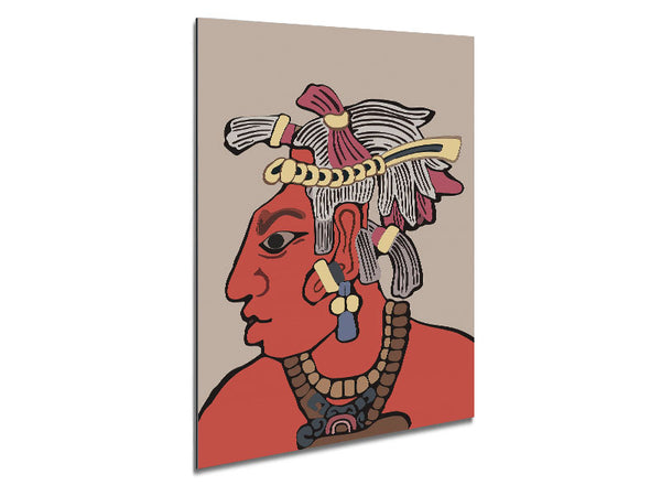 Mayan warrior Metal Print