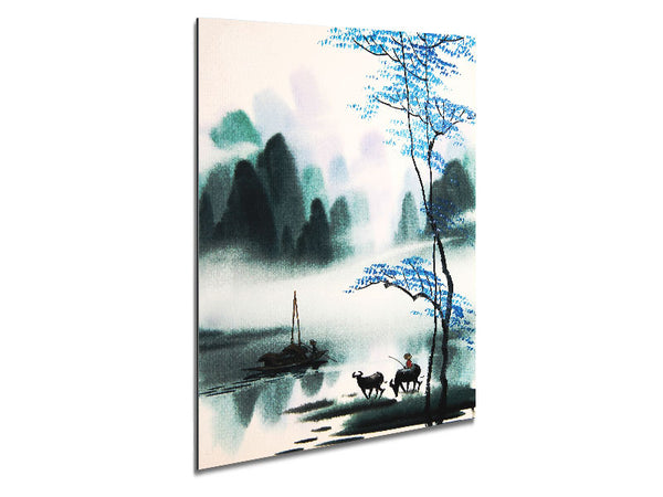 Stunning Blue Tree Metal Print
