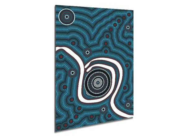 Aboriginal Pattern 1 Metal Print