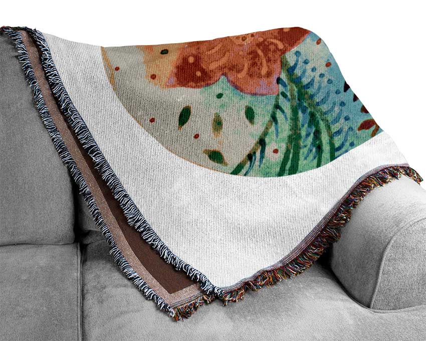 Mexican Skull 1 Woven Blanket
