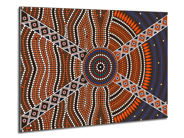 Aboriginal Pattern 2 Metal Print
