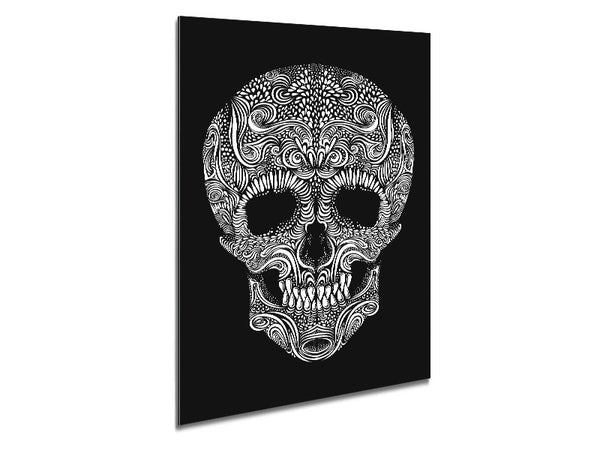 Mexican Skull 3 Metal Print