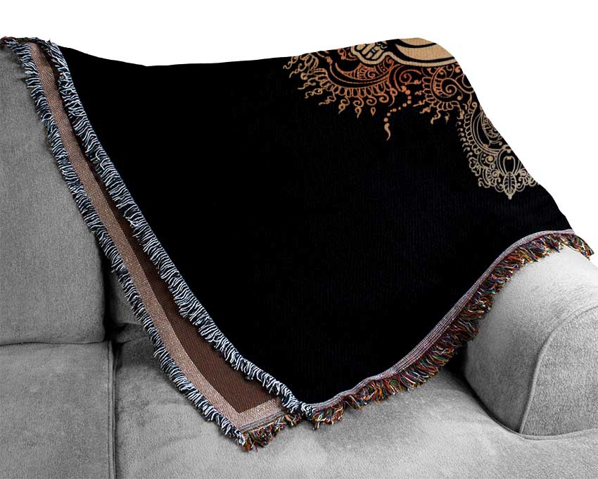 Hindu God Ganesha 9 Woven Blanket