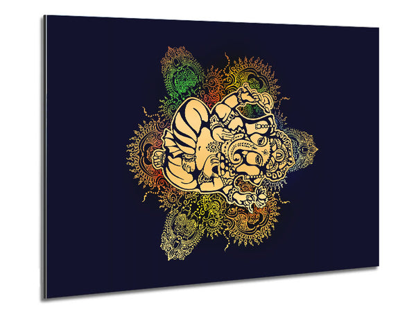 Hindu God Ganesha 9 Metal Print