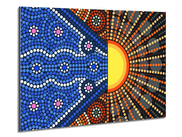Aboriginal Pattern 9 Metal Print