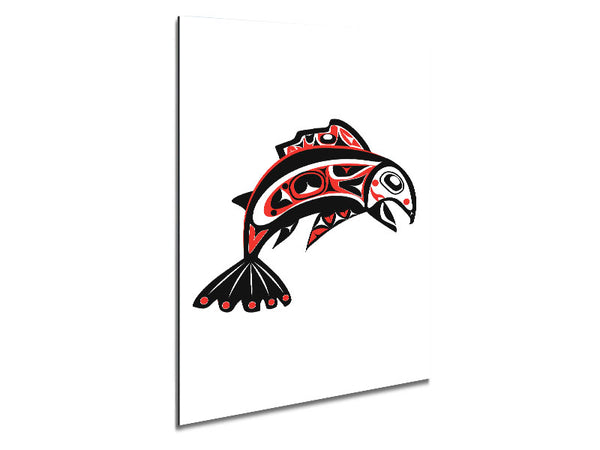 Mayan Fish Metal Print