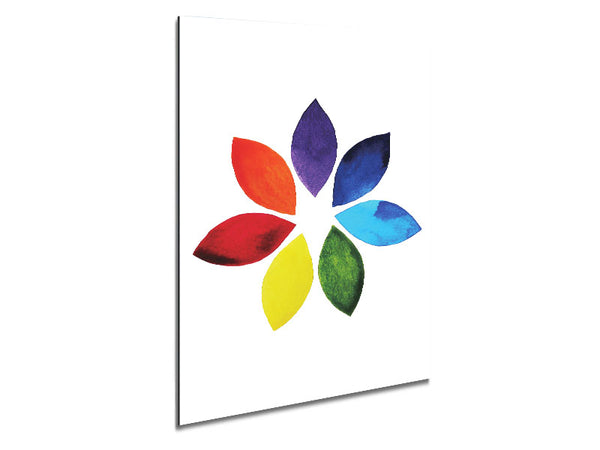 Chakra Lotus Colours Metal Print
