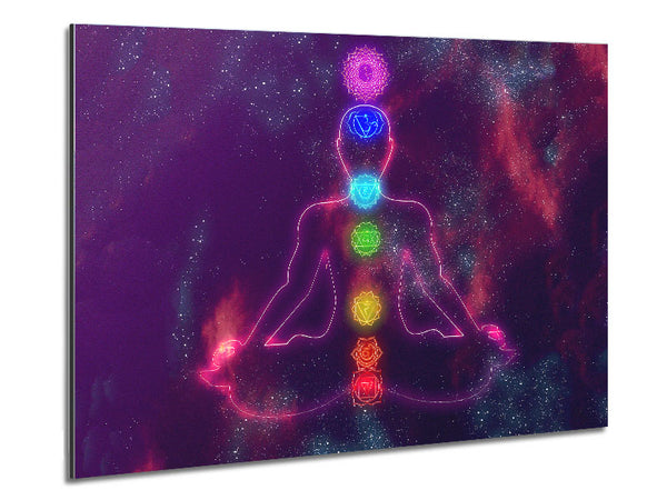 Chakra Meditation Colours 3 Metal Print