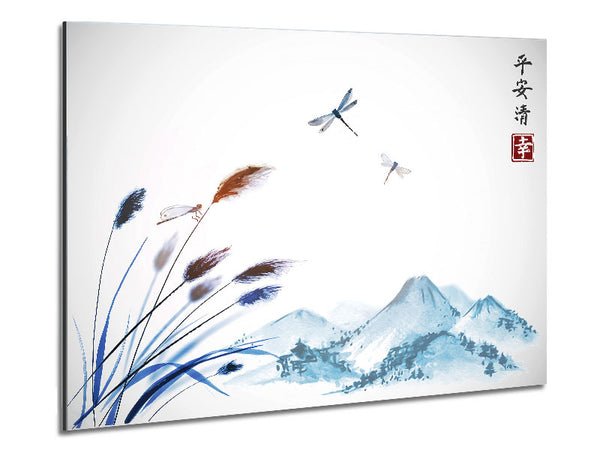 Japanese Dragonfly Metal Print