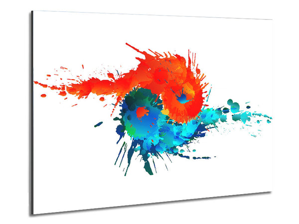 Yin Yang Fire And Water Metal Print