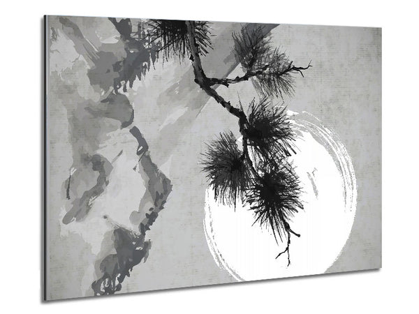 Japanese Tree In The Sun Metal Print