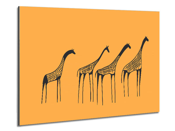 African Giraffe Metal Print