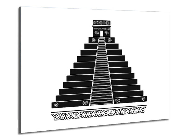 Mayan Temple Chichen Itza Metal Print