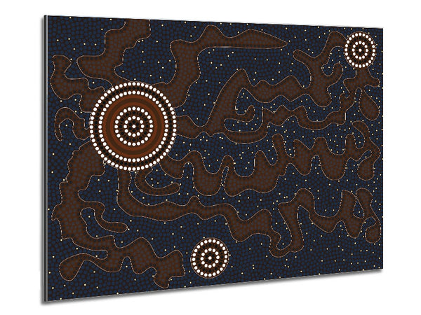 Aboriginal Pattern 3 Metal Print