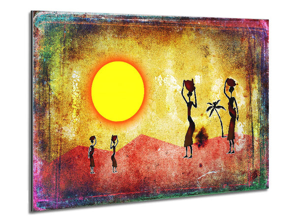 African Tribal Art 2 Metal Print
