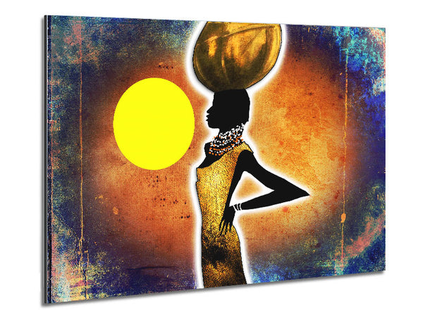 African Tribal Art 3 Metal Print
