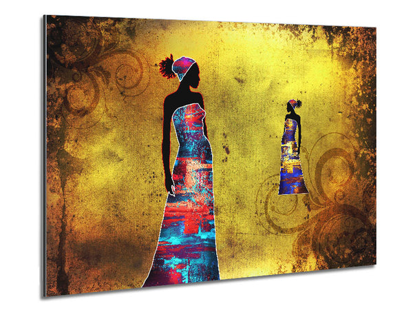 African Tribal Art 4 Metal Print