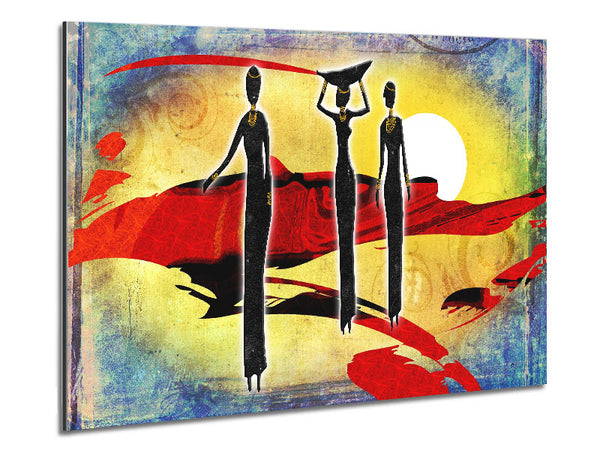 African Tribal Art 6 Metal Print