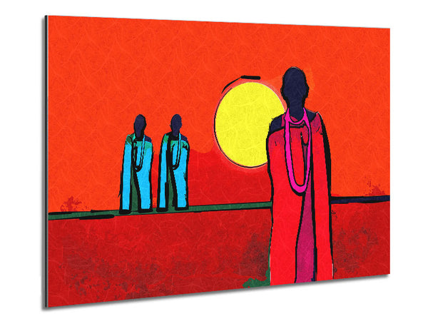 African Tribal Art 7 Metal Print