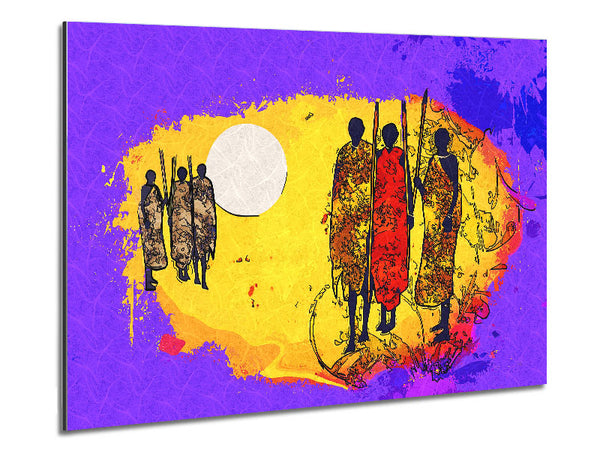 African Tribal Art 12 Metal Print
