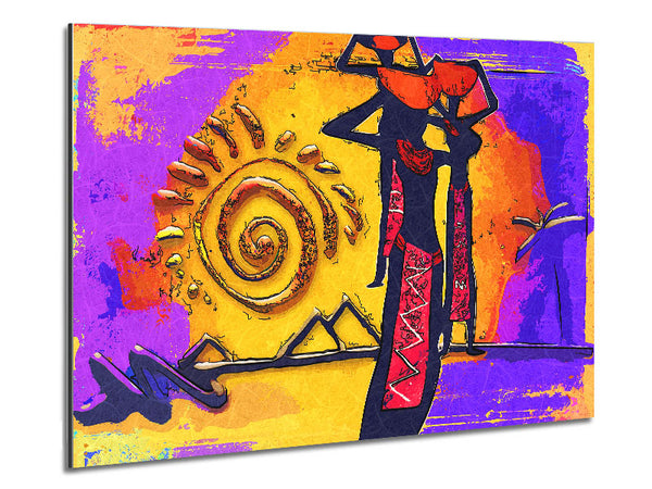 African Tribal Art 13 Metal Print