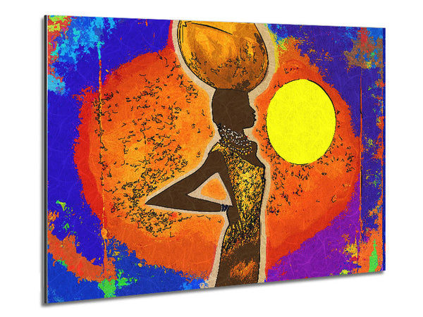 African Tribal Art 5 Metal Print