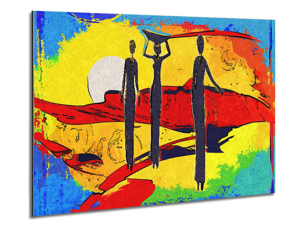 African Tribal Art 14 Metal Print