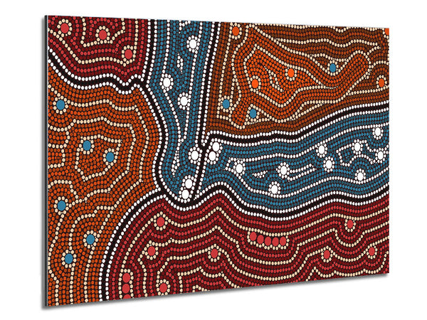 Aboriginal Pattern 4 Metal Print