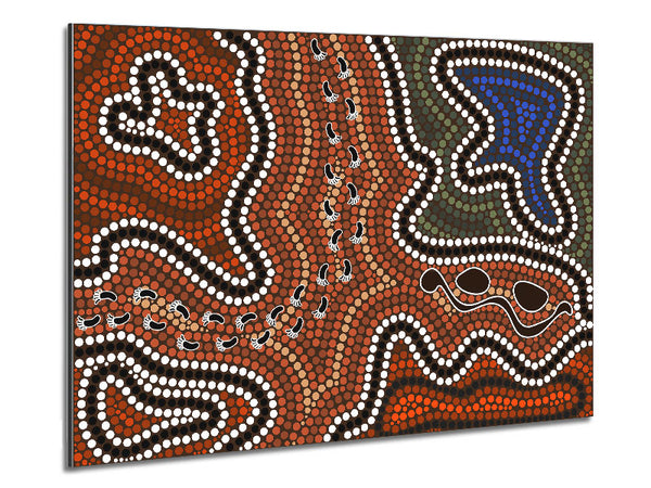 Aboriginal Pattern 5 Metal Print