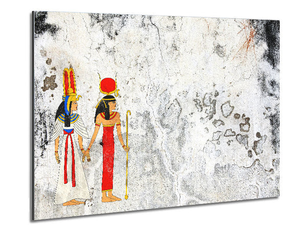 Egyptian King And Queen 1 Metal Print