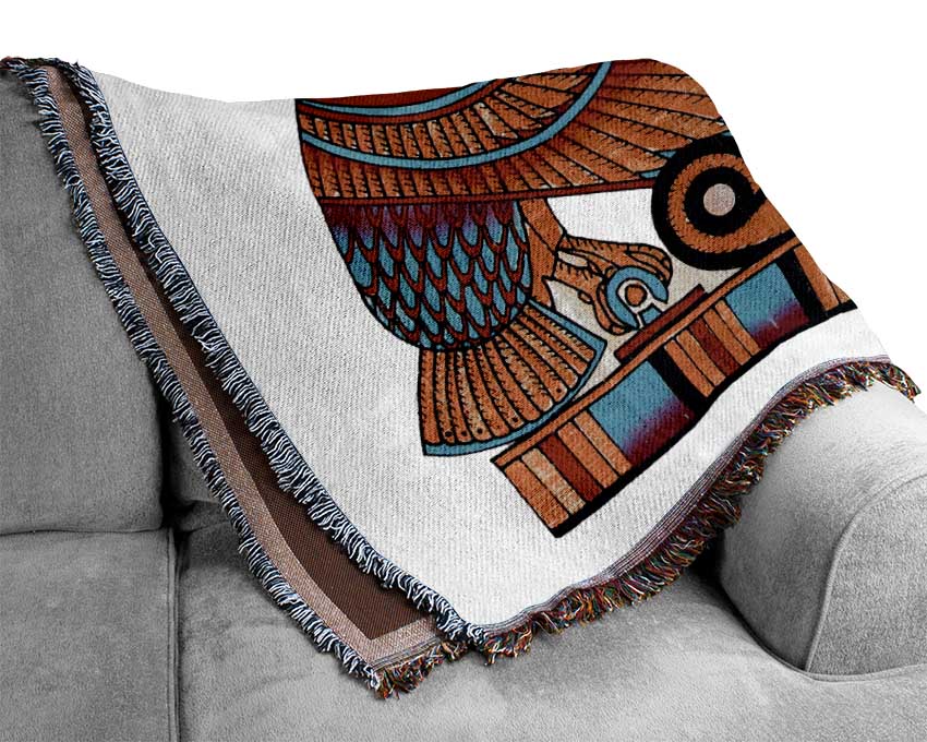 The Eye Of Horus Woven Blanket