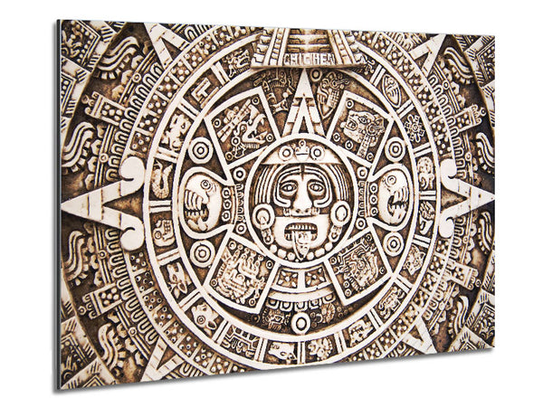 Mayan Sun 2 Metal Print