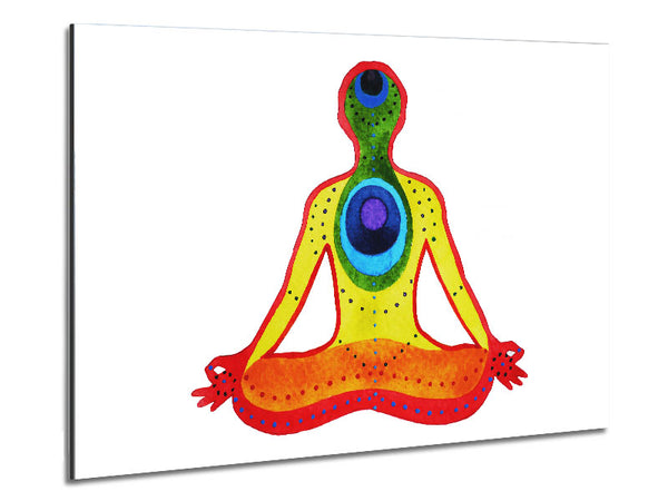 Chakra Meditation Colours 5 Metal Print