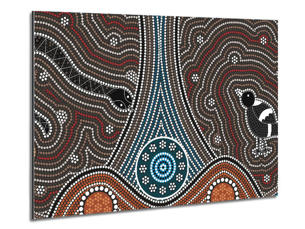 Aboriginal Pattern 8 Metal Print