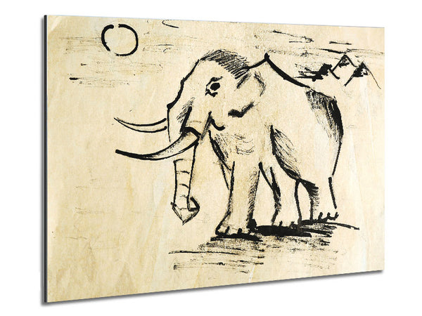 Indian Elephant 1 Metal Print