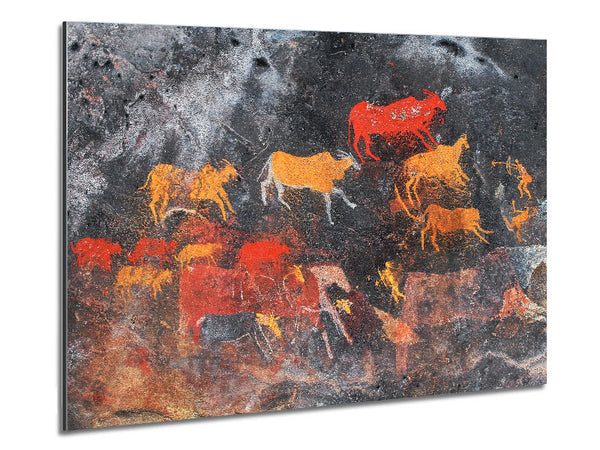 Primative Cave Art 1 Metal Print