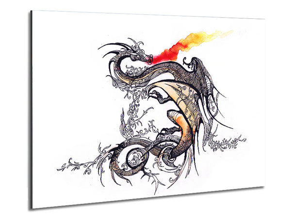 East Asia Dragon Metal Print