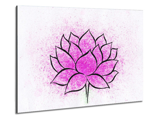 Pink Lotus Flower 2 Metal Print