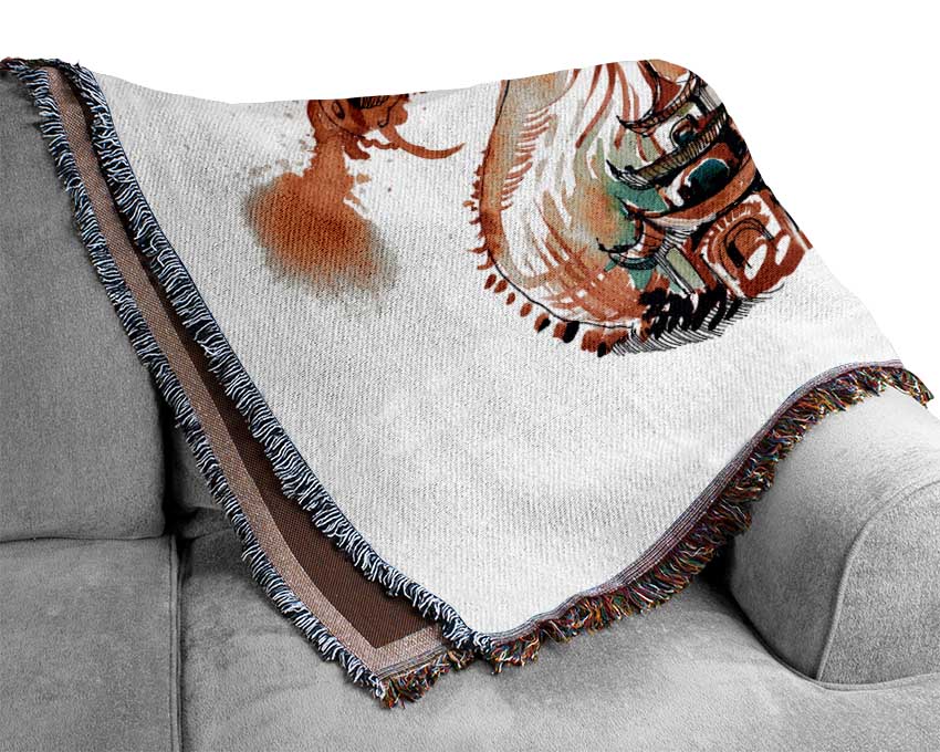 The Life In A Chinese Dragon Woven Blanket