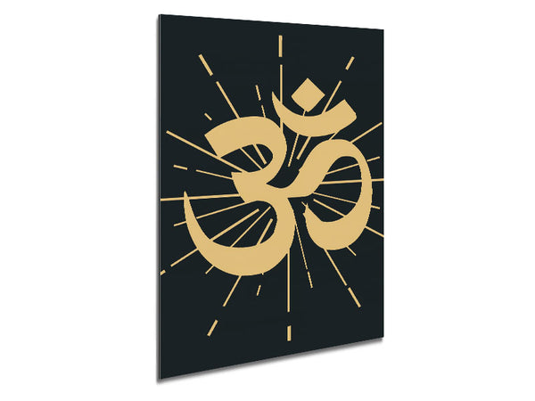 OM Meditation Sign Metal Print
