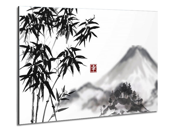 East Asia Bamboo Metal Print