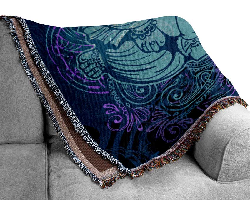 Hindu God Ganesha 4 Woven Blanket