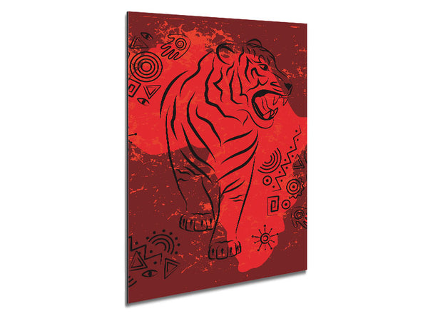 Indian Tiger Metal Print
