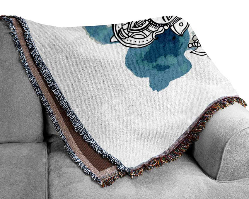Hindu God Ganesha 5 Woven Blanket