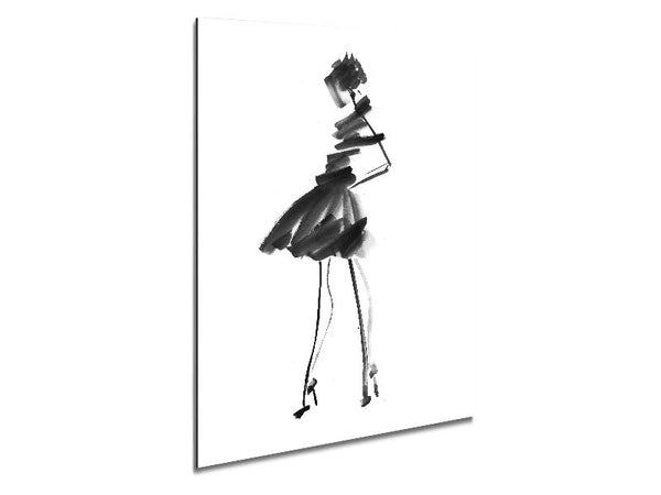 Little Black Dress Metal Print