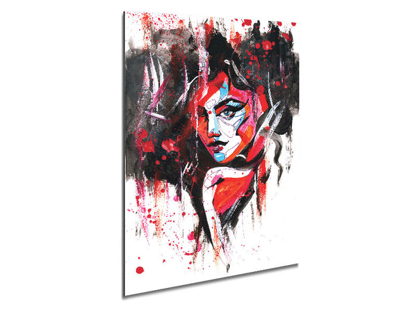 Hot Red Metal Print