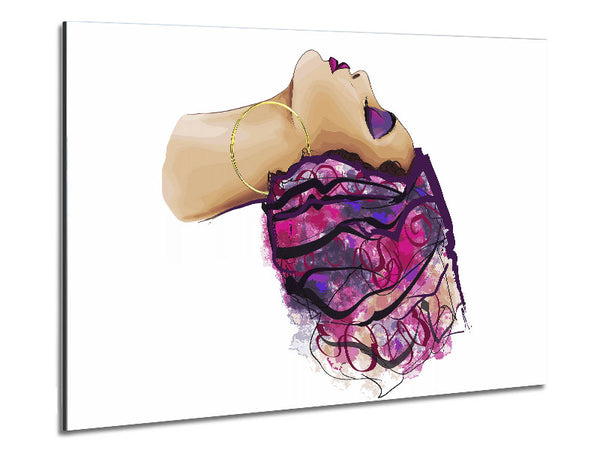 Style Starts With The Hair Metal Print