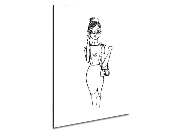 Elegance Is Free Metal Print