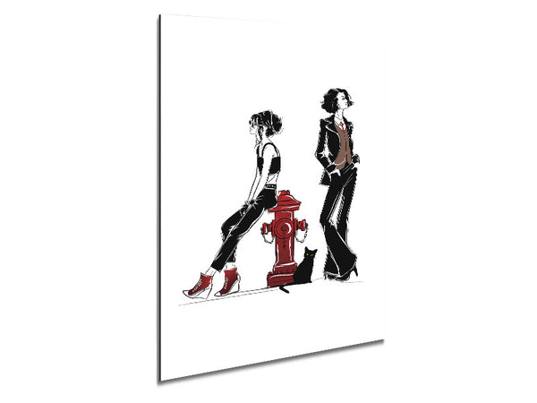Funky Women Metal Print