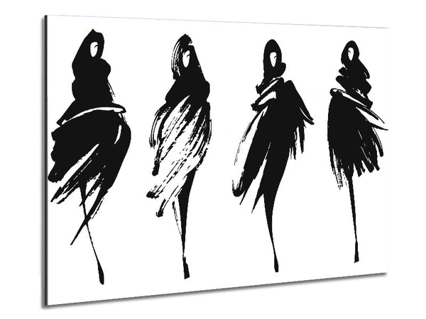 The Black Cloak Metal Print
